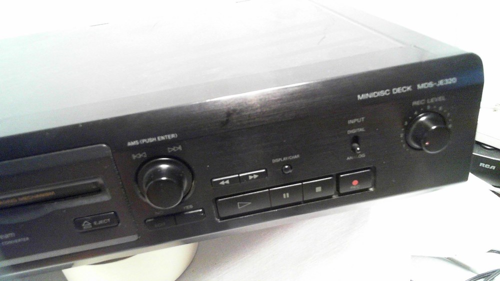Sony MDS JE320 Mini Disc Deck Recorder Player TEST WORKING (SEE VIDEO)