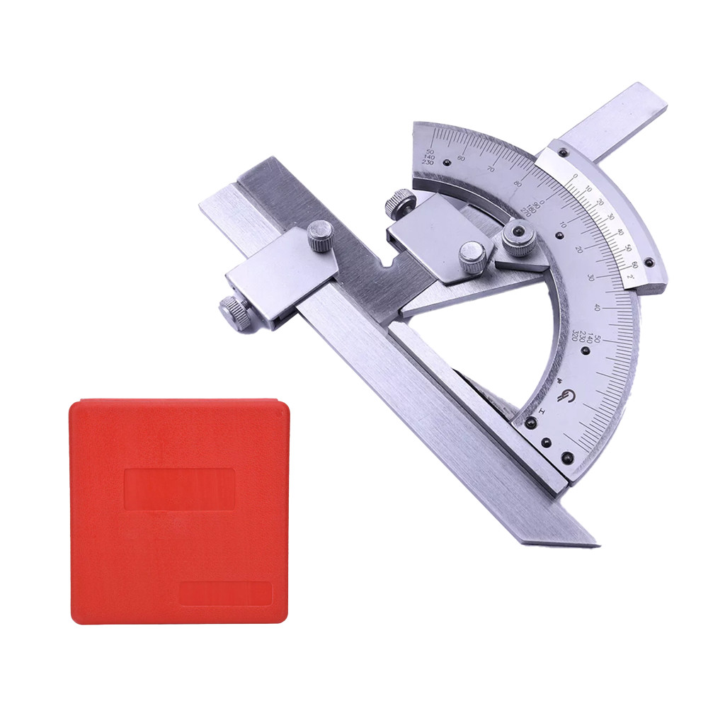 0-320° Precision Angle Measuring Finder Universal Bevel Protractor Vernier Tool