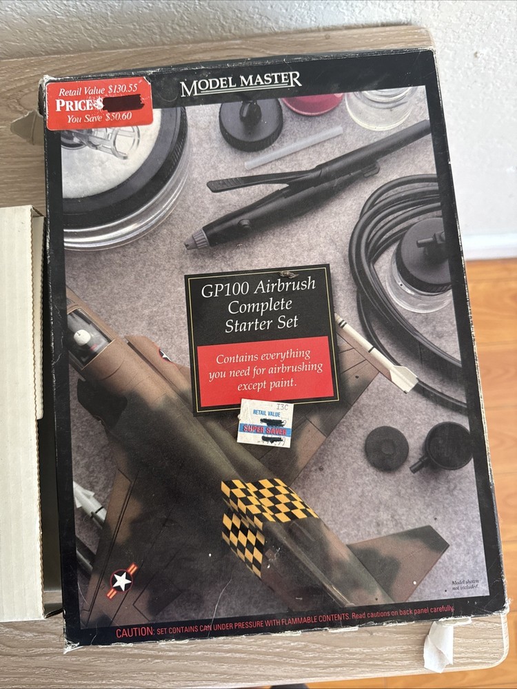 Testors Model Master GP100 Airbrush Starter Set for Model Kits Preowned
