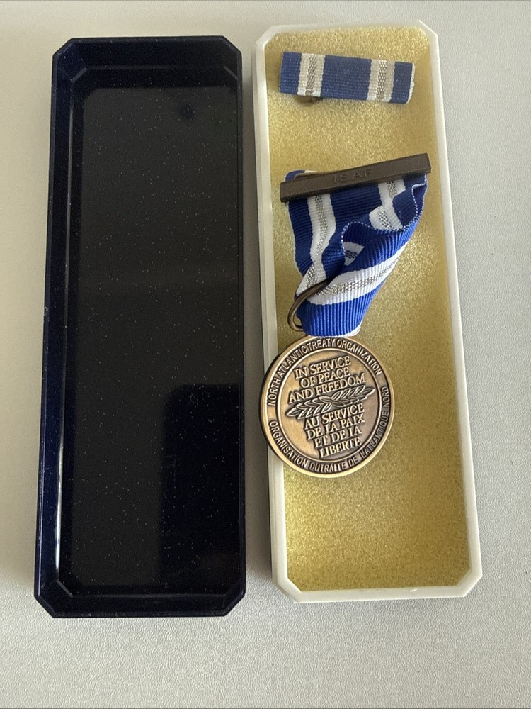 NATO Non Article 5 ISAF Boxed Medal