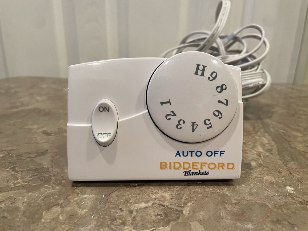 Biddeford Heated Blanket Controller Auto Off White TC11BA Replacement Cord