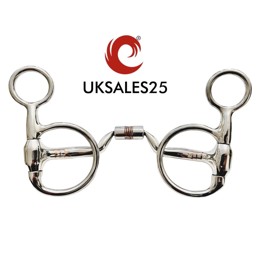 Western Hanging Cheek Comfort Bit Copper Roller & Inserts *SAME DAY DISPATCH*