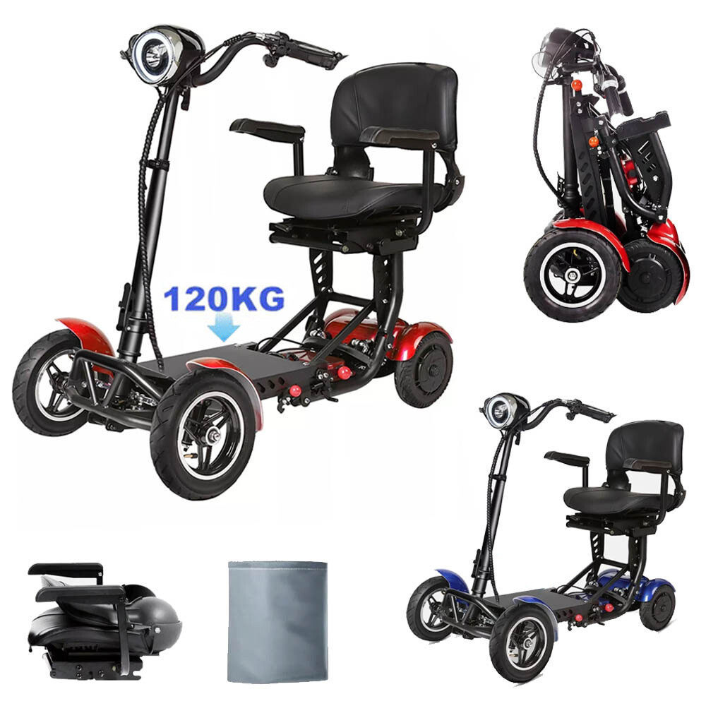 Mobility Scooter Electric Wheelchair 4 Wheel Folding Electric Scooter Adults NEW