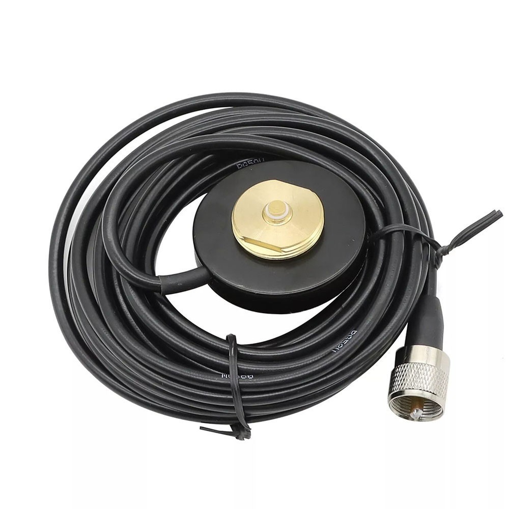 Convenient NMO Magnet Mount Base for UHF NMO Antennas 5M Cable Easy Setup