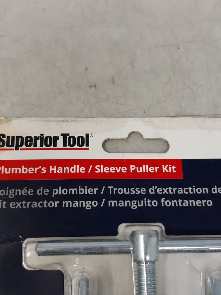 Superior Tool Plumber's Handle Sleeve Puller Kit 1/2" Copper Handle