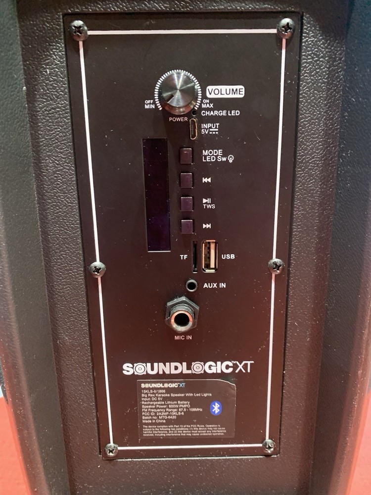Soundlogic XT Bluetooth Speaker and Karaoke Machine with Microphone