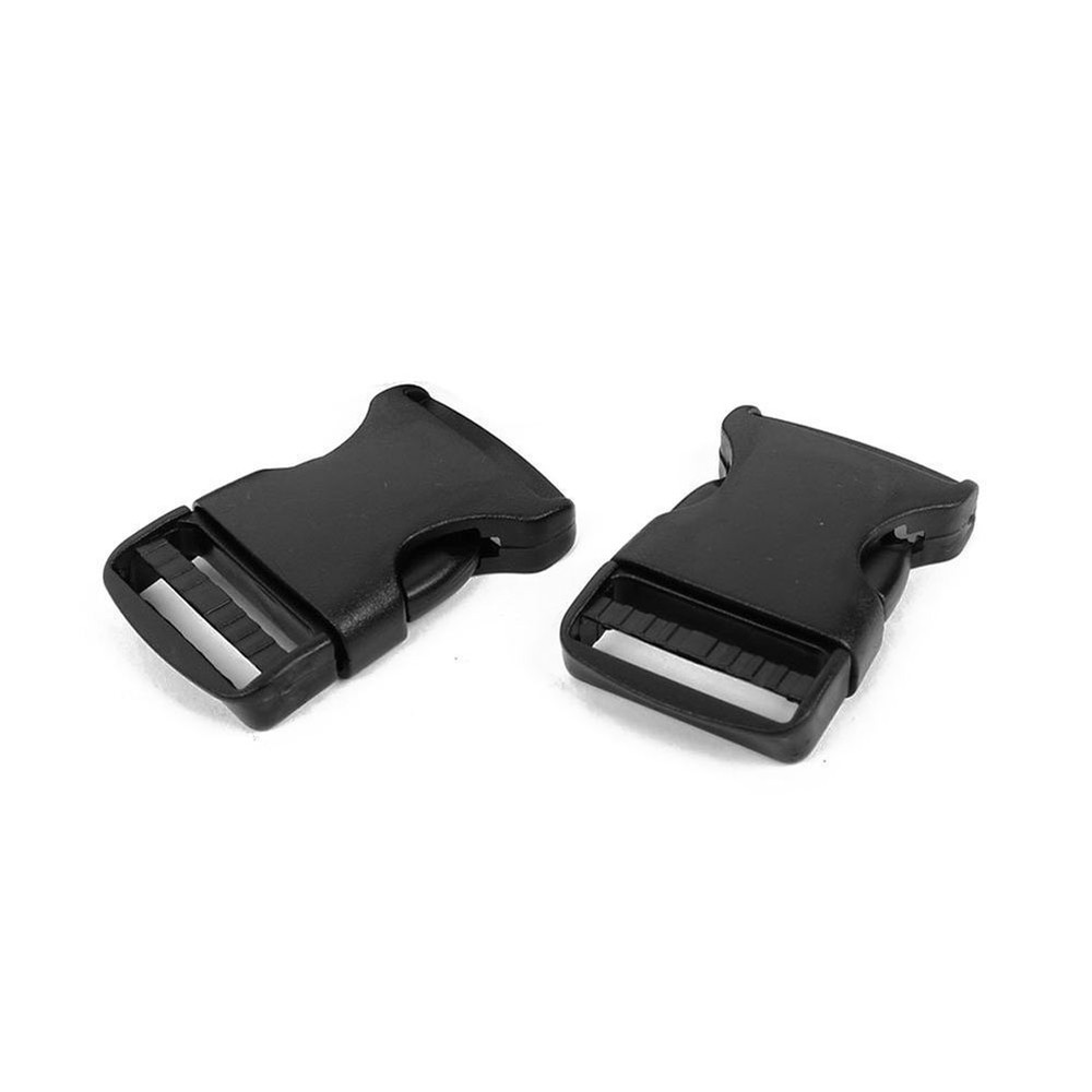 1 Inch Black Flat Heavy Duty Adjustable Side Plastic Backpack Release Buckles