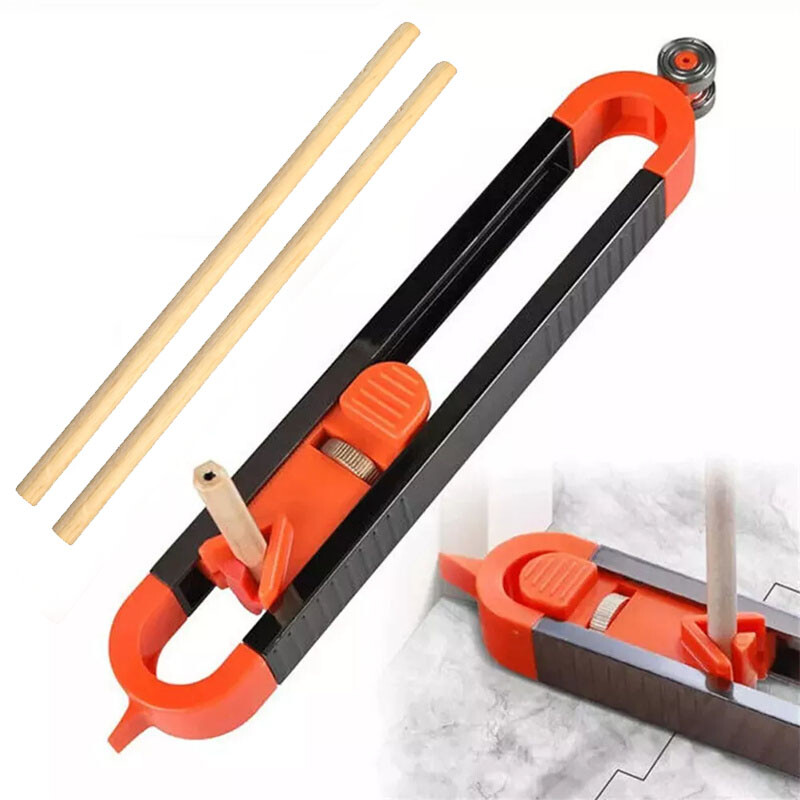 Profile Scribing Ruler Contour Gauge with Lock Precise Copy Irregular Shape Tool