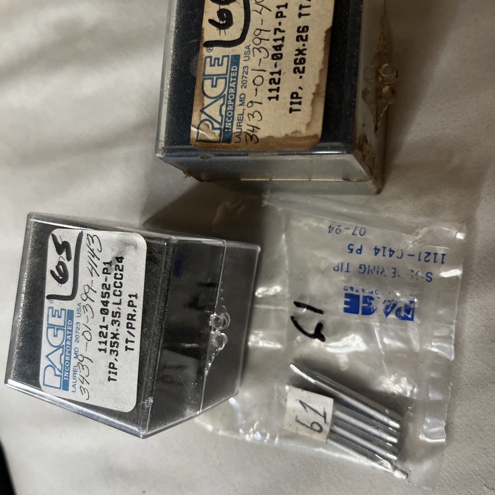 Pace Soldering Tips Bundle. Everything in pictures