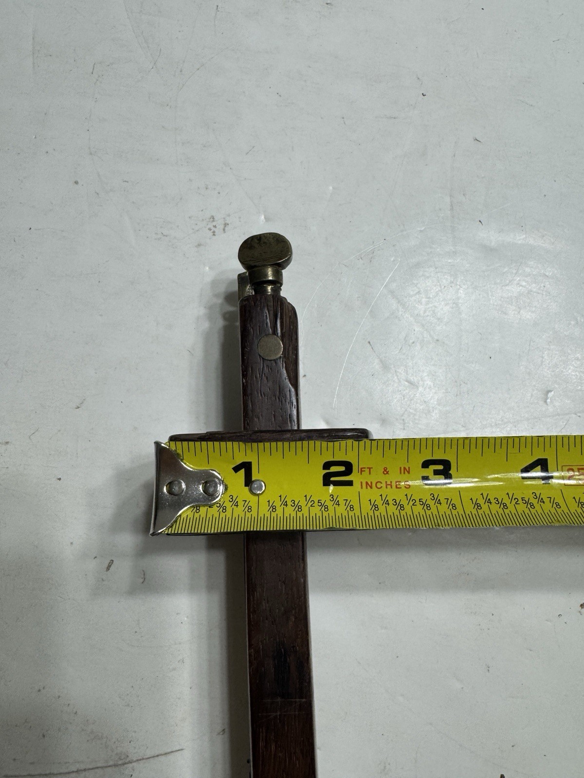 Adjustable Vintage Rosewood & Brass Combination Mortice & Marking Gauge Antique