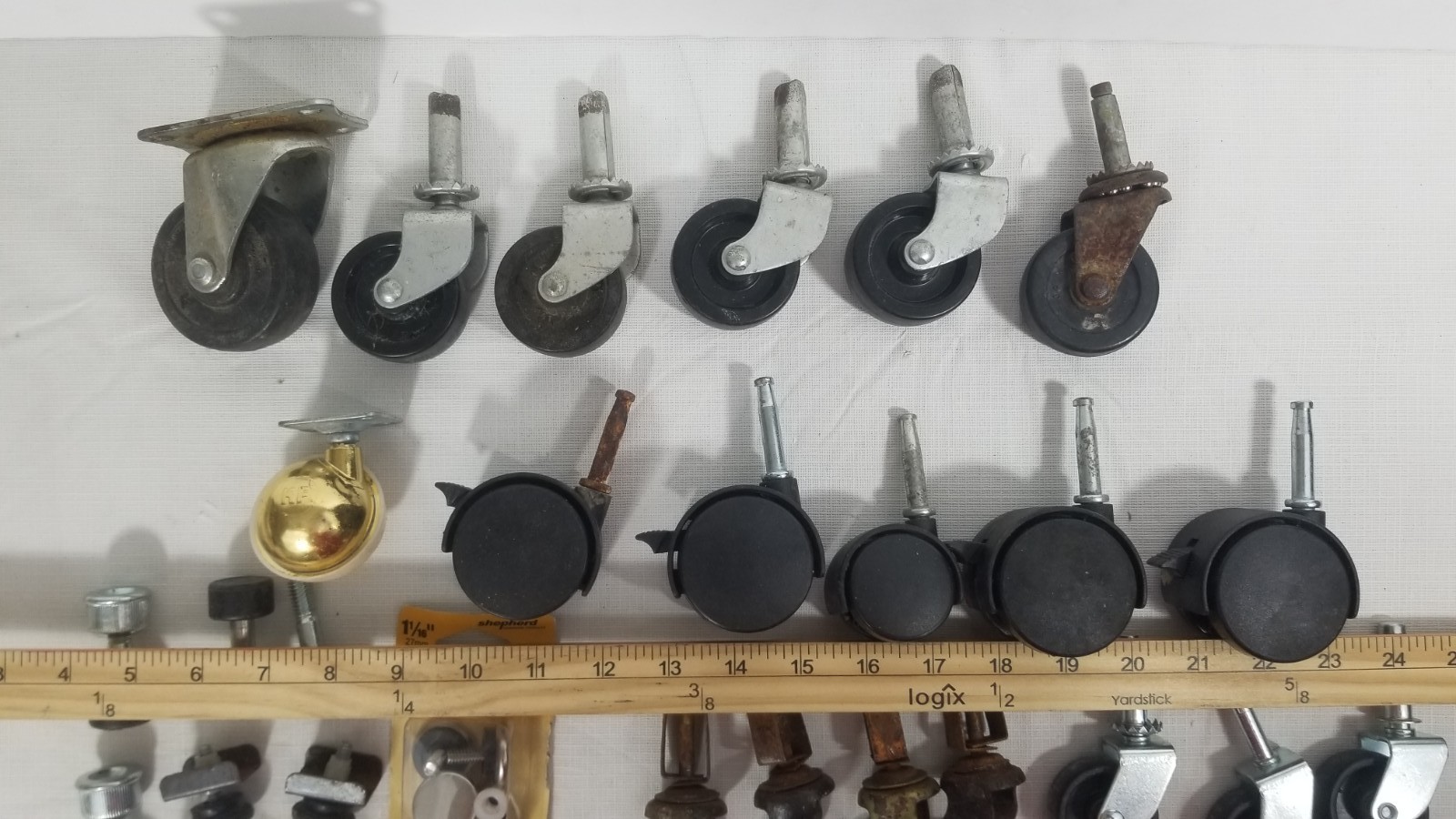 Lot Of Furniture Caster Wheels For Parts Or Repair Some Antique