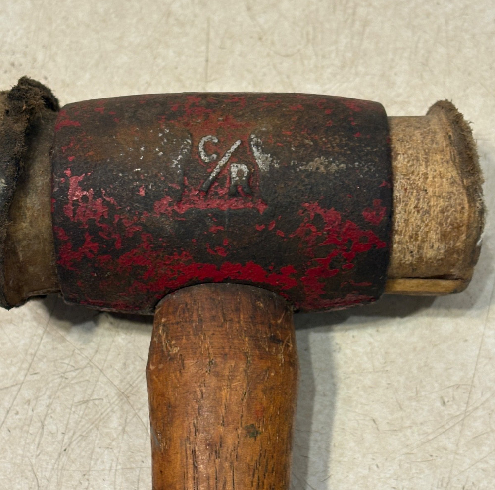Vintage Chicago Rawhide Split Head Hammer Mallet No. 3 USA