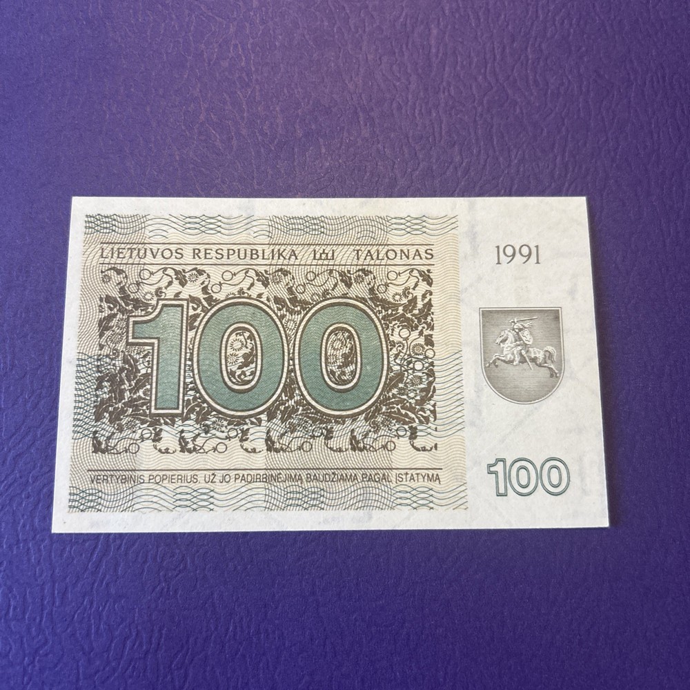 Lithuania- 100 Talonas- 1991