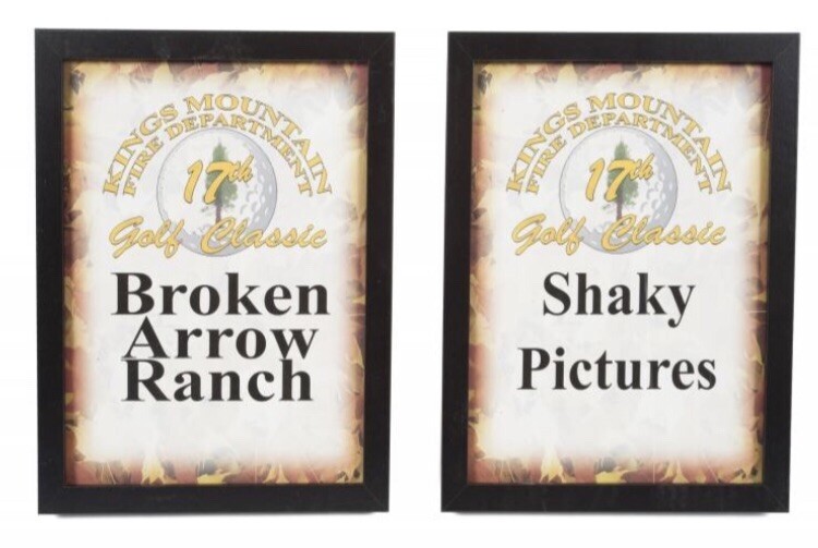 Neil Young Personally Owned Framed Golf Certificates Broken Arrow Ranch