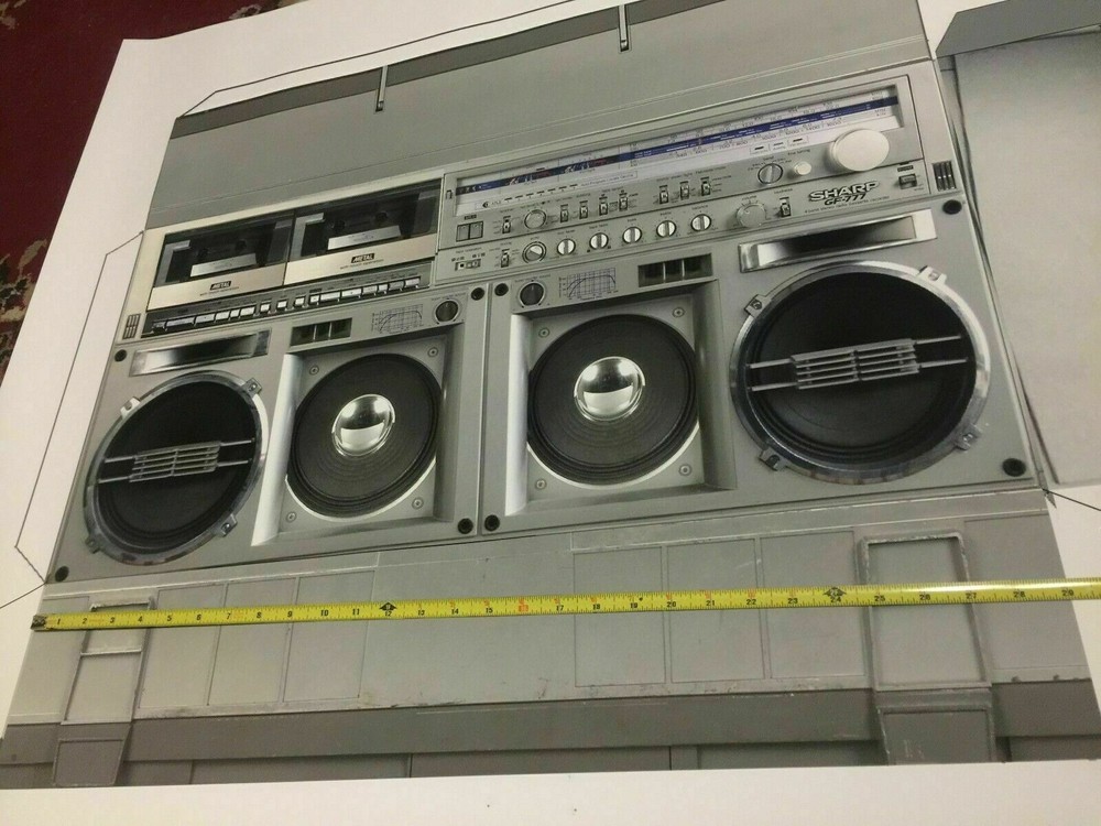 sharp gf-777 FULL SIZE boom box star paper model trek plan prop