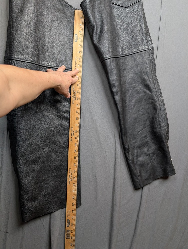 Interstate Leather Motorcycle Chaps Pants Size XXL