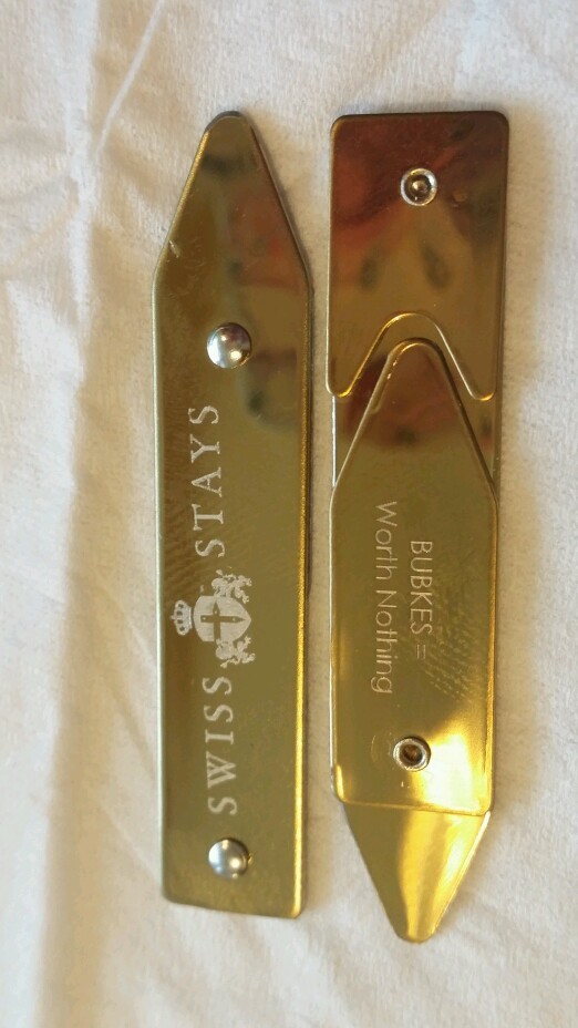3 adjustable sets SWISS STAYS Adjustable Collar System ( Brass )