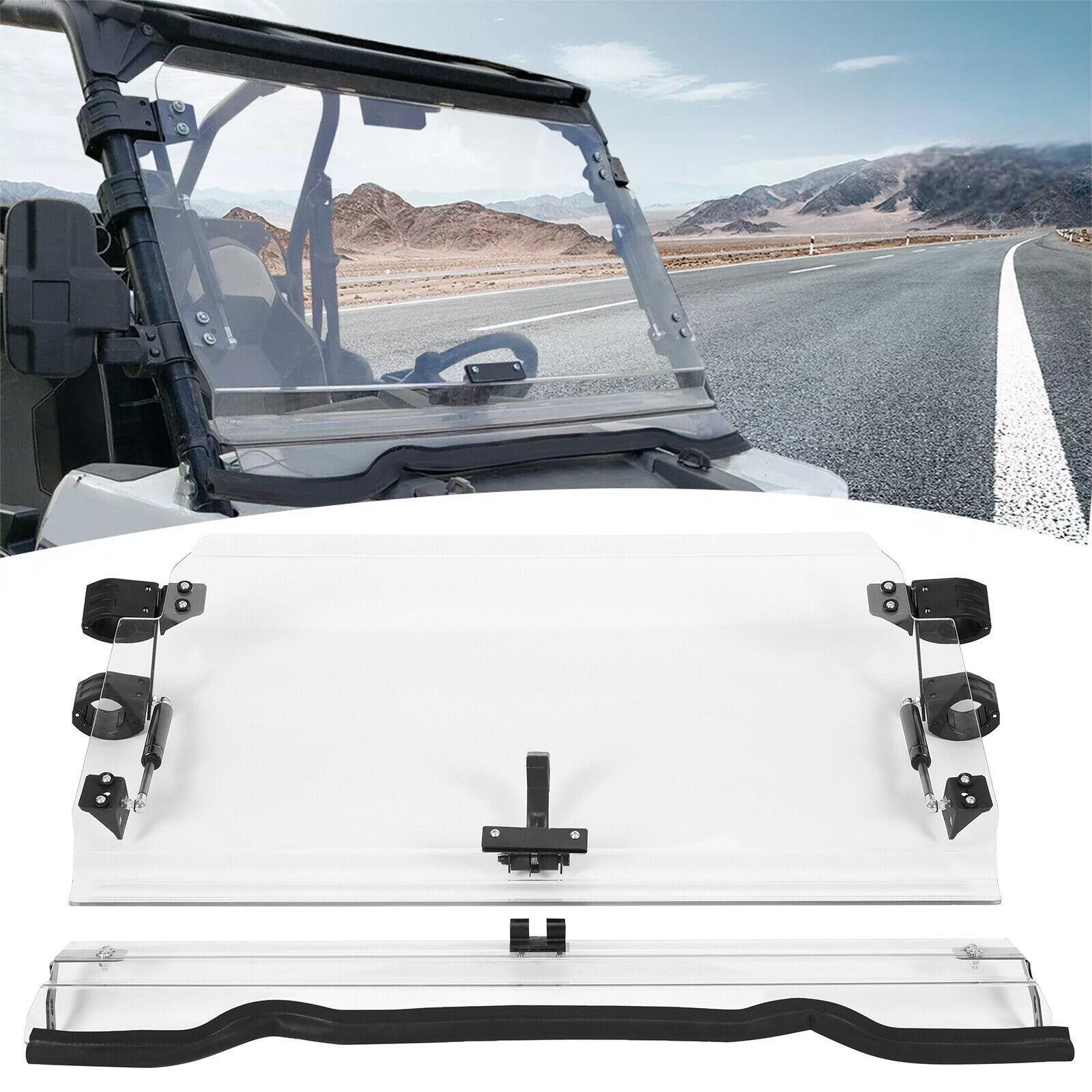 For 14-18 Polaris RZR 900/ XP 1000/ XP 4 1000 Scratch Resistant Flip Windshield