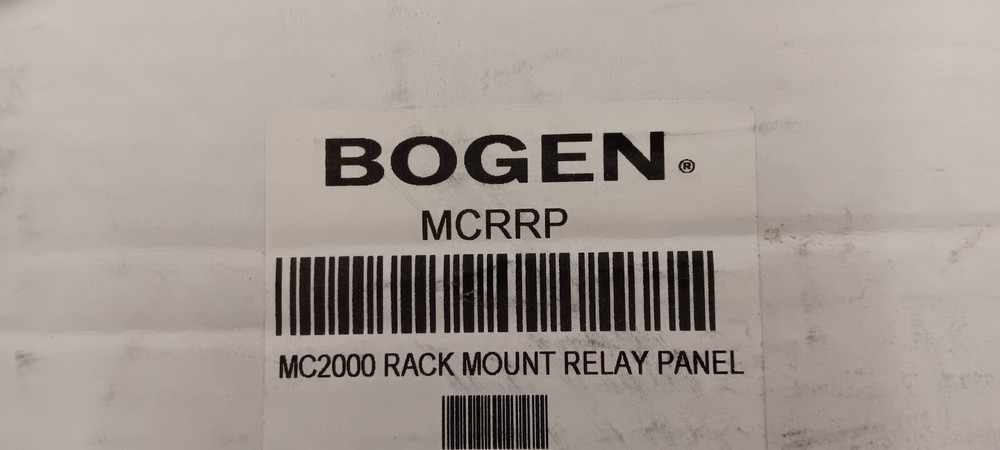 BOGEN MC2000 rack mount relayt panel MCRRP
