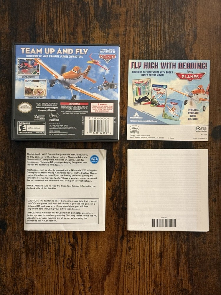 Disney's Planes Nintendo DS Case Only With Manual / insert