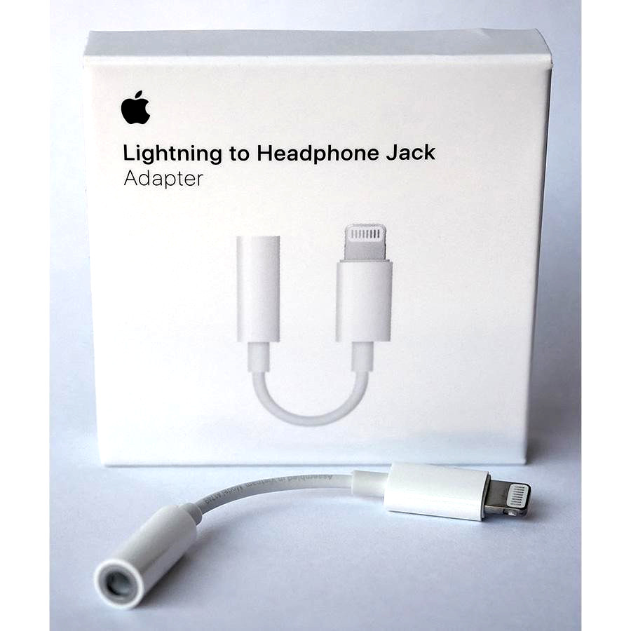 Apple Lightning to Headphone 3.5mm Jack Adapter - White