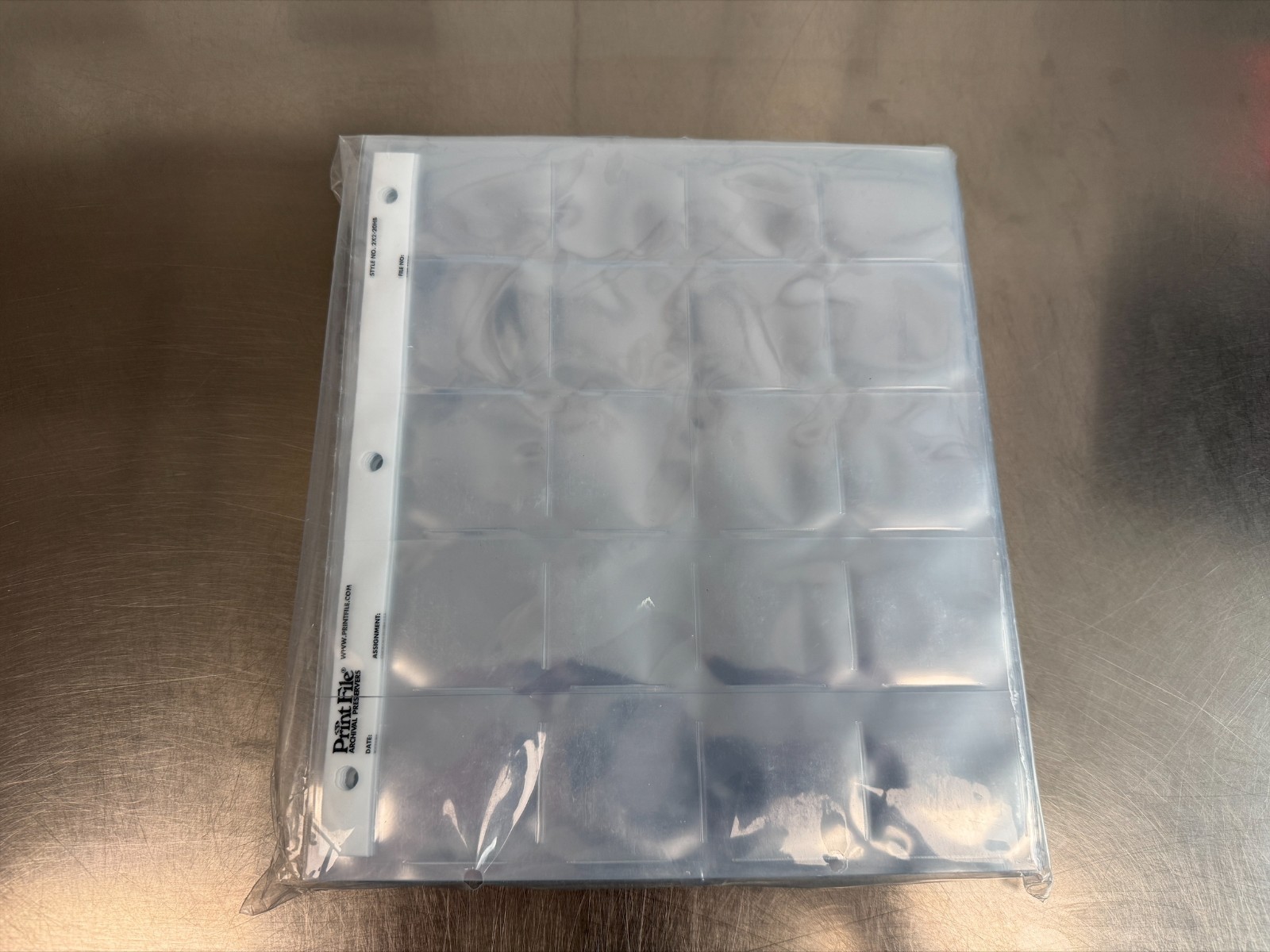 Print File Archival 35mm 2x2 20HB Negative Preservers - 100 pages