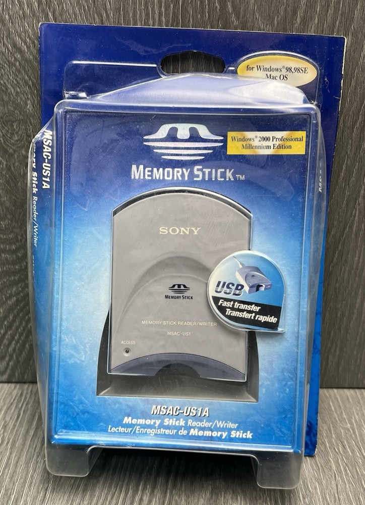Sony USB Interface Card Reader for Memory Stick - PC/Mac (MSAC-US1)
