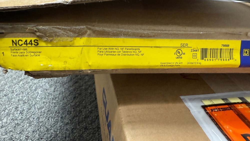 Square D NC44S/3TX84 Panelboard Cover