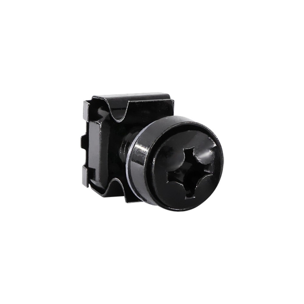 100 pcs M6 Rack Mount Cage Nuts, Screws, & Washers - Square Clips Server