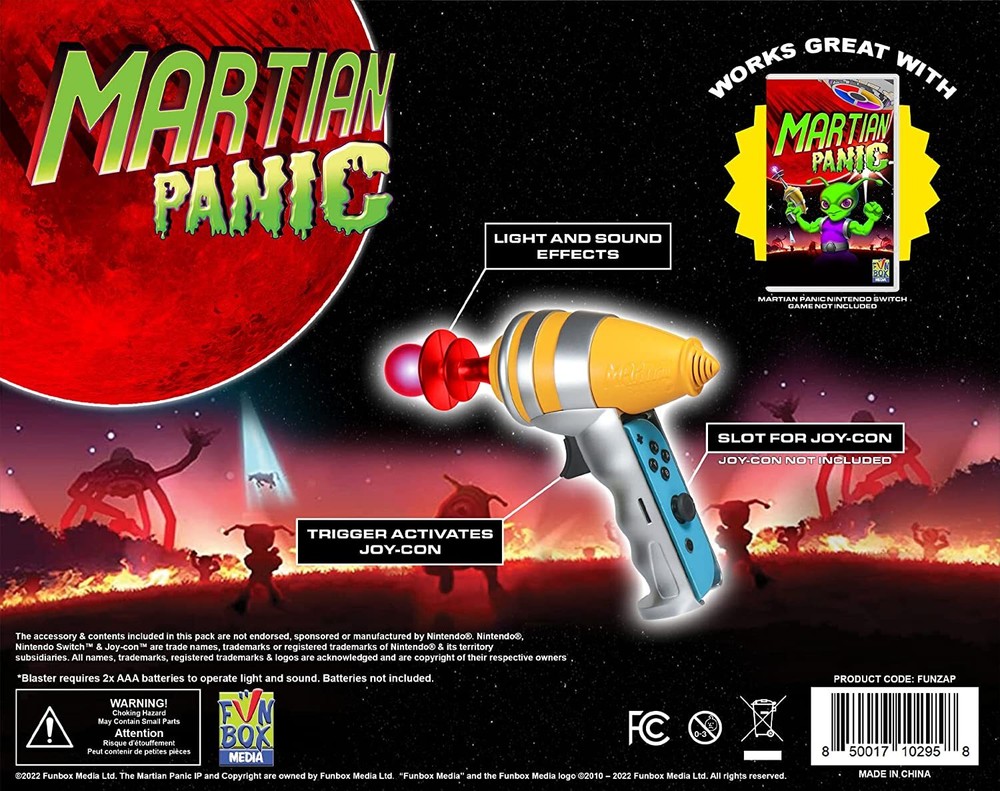 Martian Panic Alien Blaster [Nintendo Switch Accessory] NEW