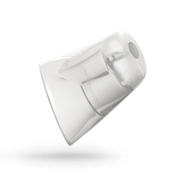 OEM Oticon Closed Vent Grip Tip Hearing Aid Domes PAIR Left & Right Size Large