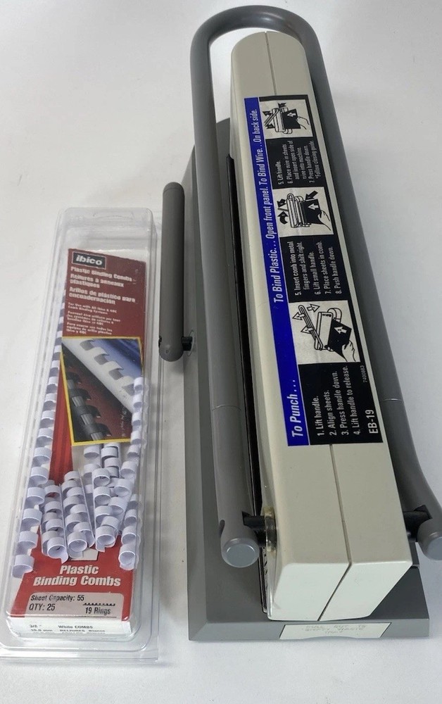 IBICO Desktop Binding System Model EB-19 with Original Box