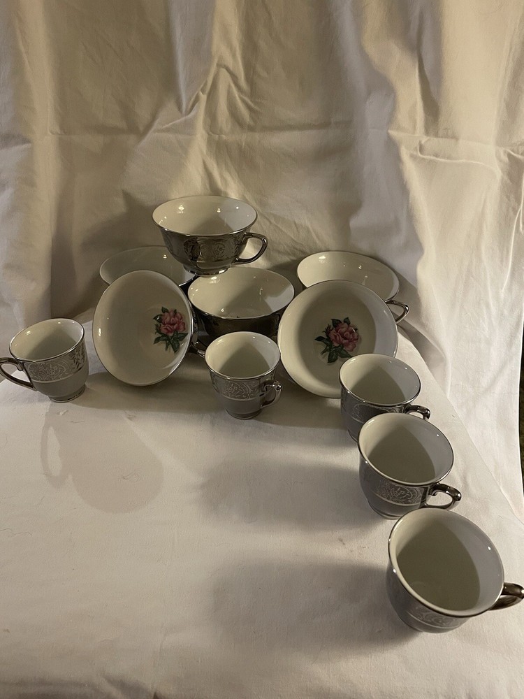 Vogue Silver Laced China Cup