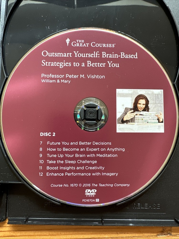 Great Courses 4 DVD Set & Guidebook - Outsmart Yourself