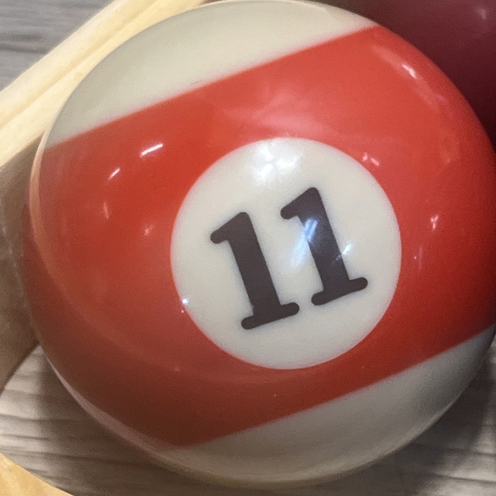 Billiard Pool Balls Complete Set as Shown With Racks