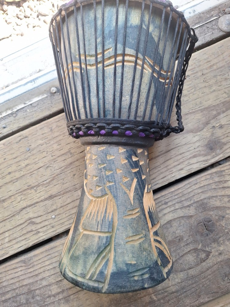 hand carved Djembe drum african