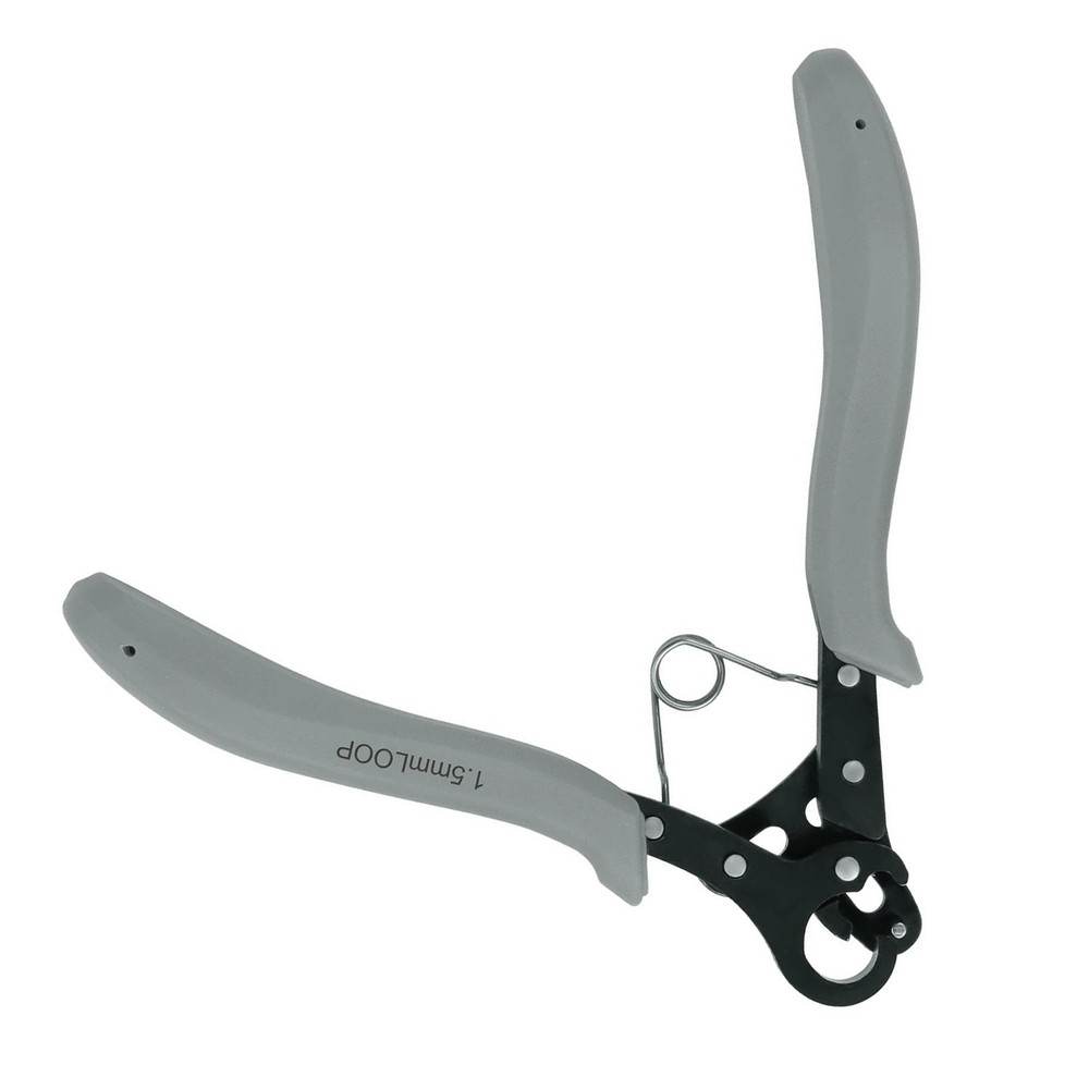 One Step Multi-Function Wire Looping Plier for 18–26 Gauge Carbon Steel Gery