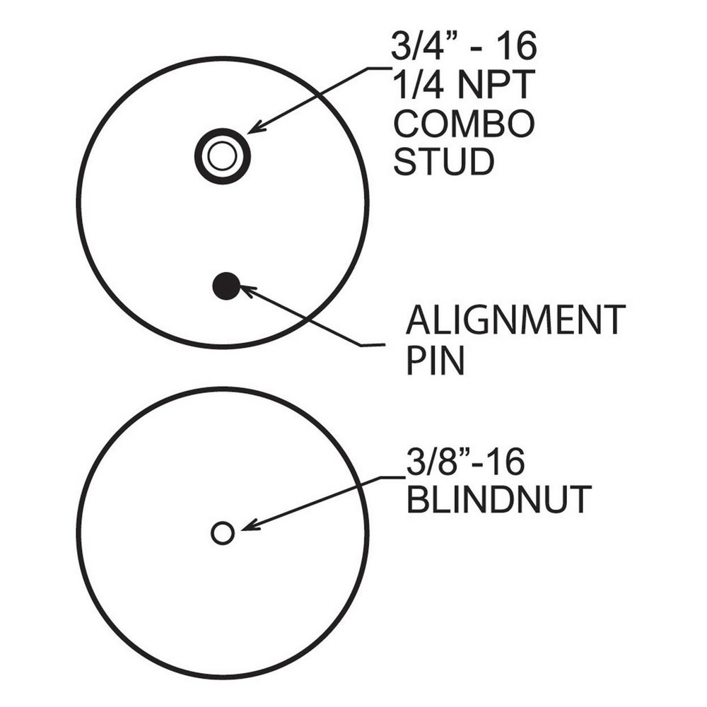 Firestone Ride-Rite Ride-Rite Replacement Bellows - 224CZ 3/4 OFF BNCTR