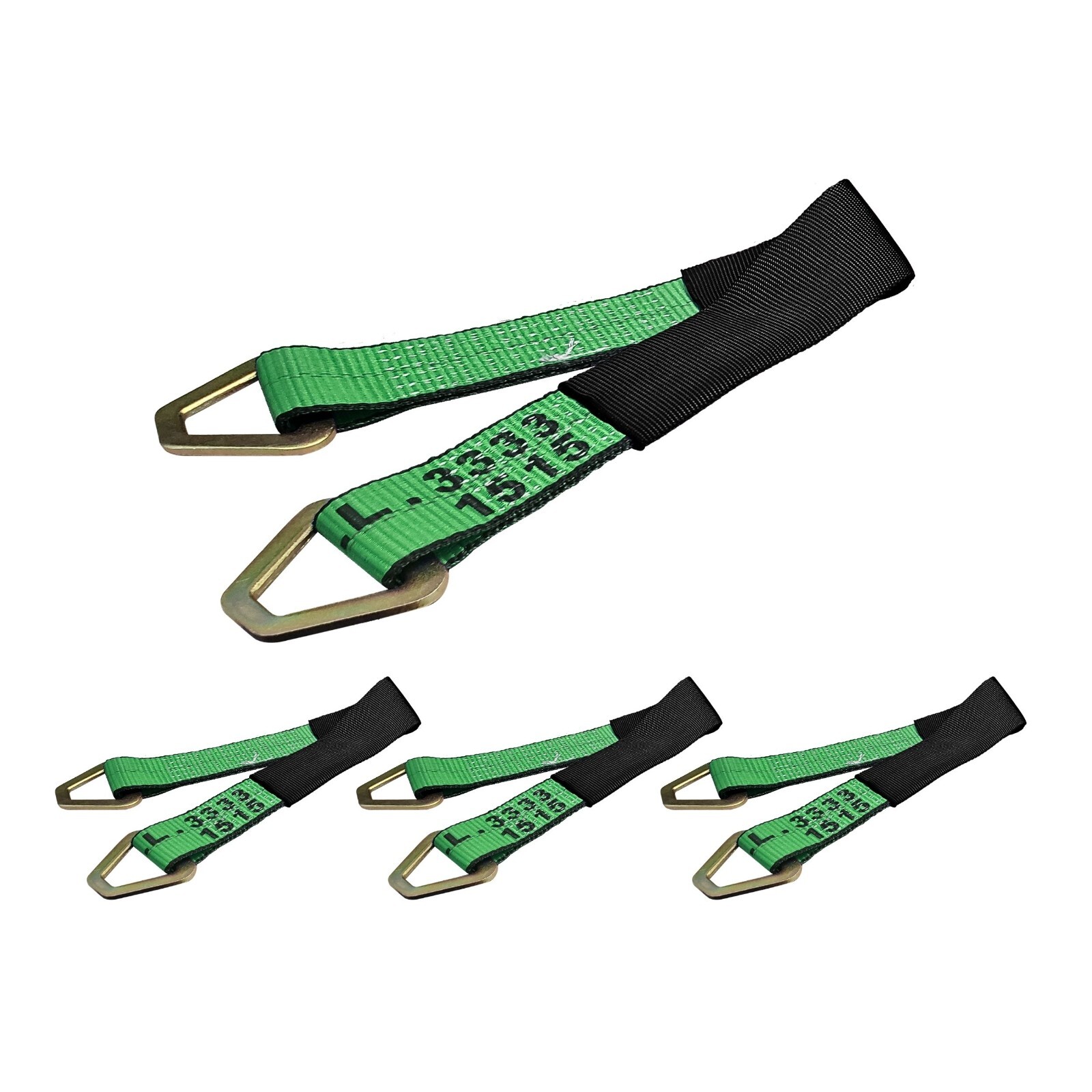 USA 4 Pack 2" x 48" Axle Strap Race Car Auto Hauler Tow Truck Wheel Tie Down