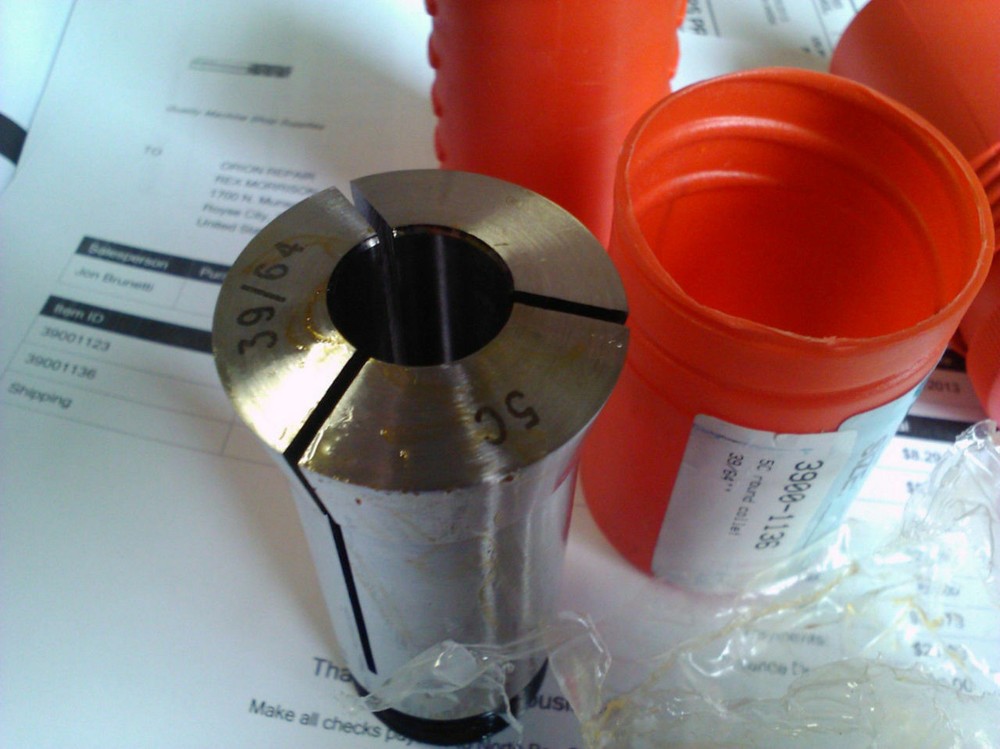 .6094" 39/64" 5C Round Collet