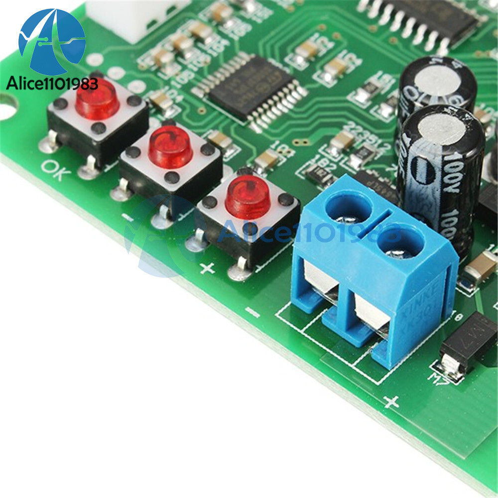 Heat Dissipation PWM 4 Wire Fan Temperature 2-Way Speed Controller Board Module