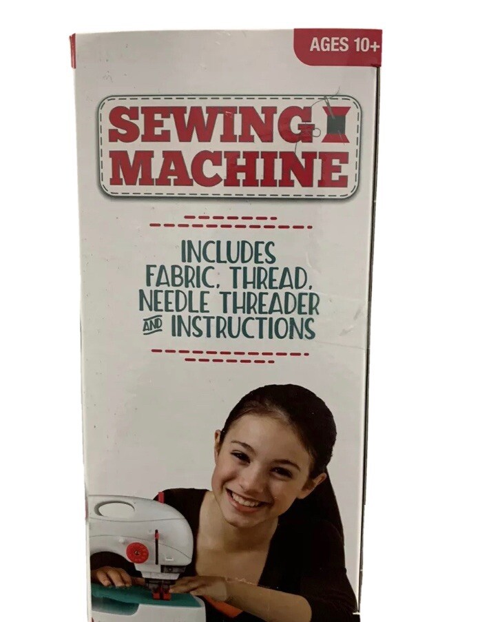 Sewing Machine For Beginners ~ Includes 2 spools, fabric & needle threader