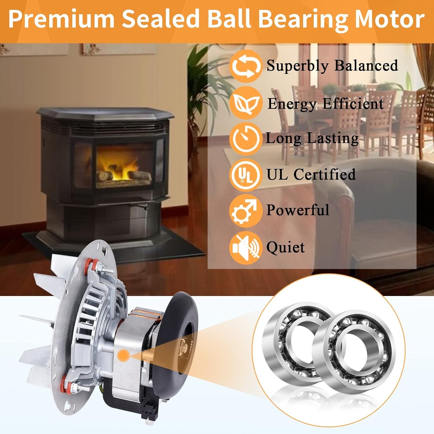 For QuadraFire Classic Bay 1200 FS Freestanding 812-3370 &812-3381 Pellet Stoves