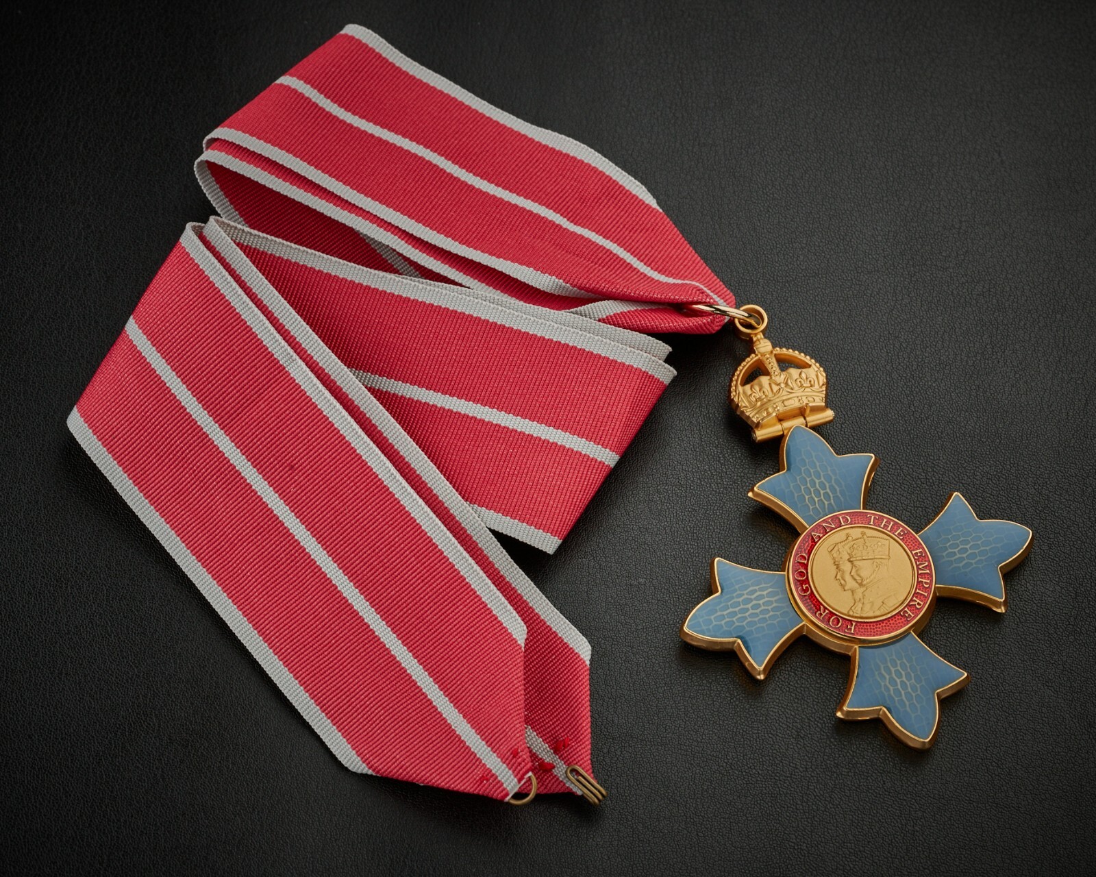 Full Size Replica Order of the British Empire CBE Medal. Military Neck Ribbon.