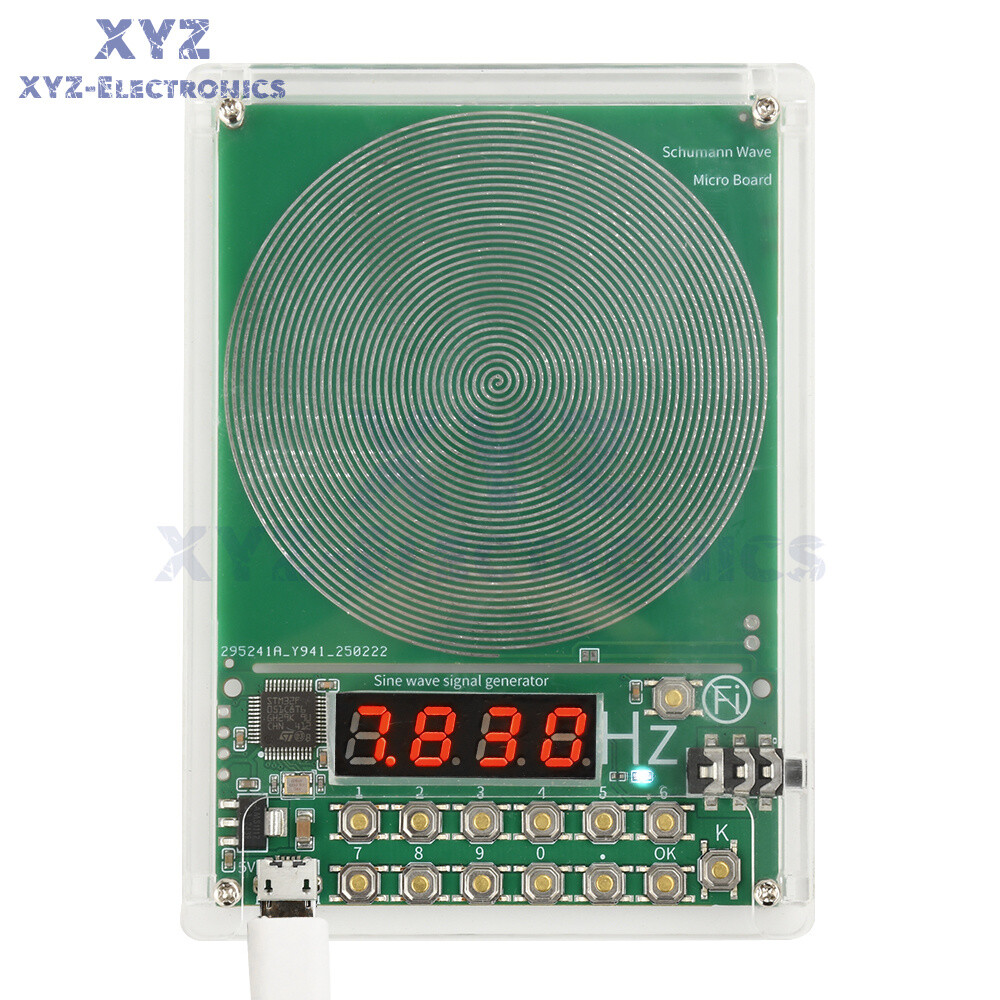 Digital Schumann Wave Generator Adjustable 0.1Hz~100kHz Sine Wave With Shell