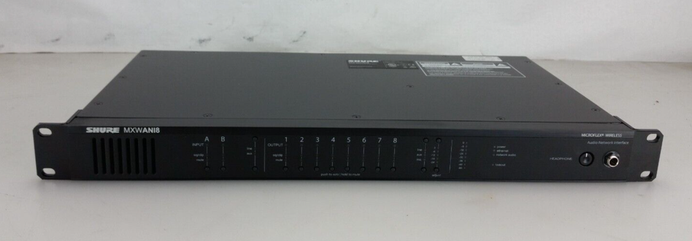 SHURE MXWANI8 8-Channel Audio Network Interface