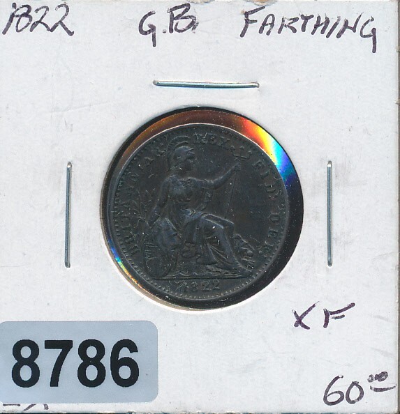 GREAT BRITAIN - 1822 - XF+ - #8786