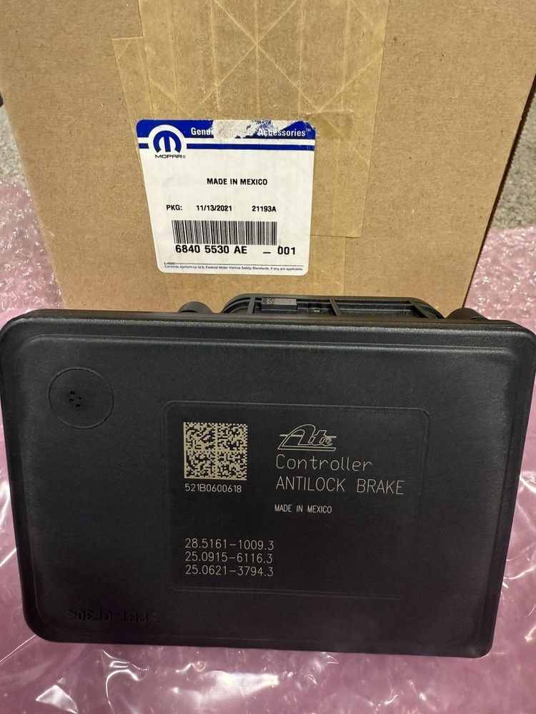Jeep Wrangler 2018 Mopar 68405530AE ABS Control Module