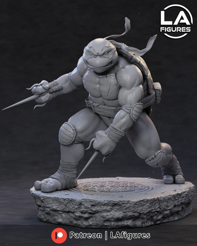 TMNT Raphael Custom Statue 6 Tall Unpainted Models
