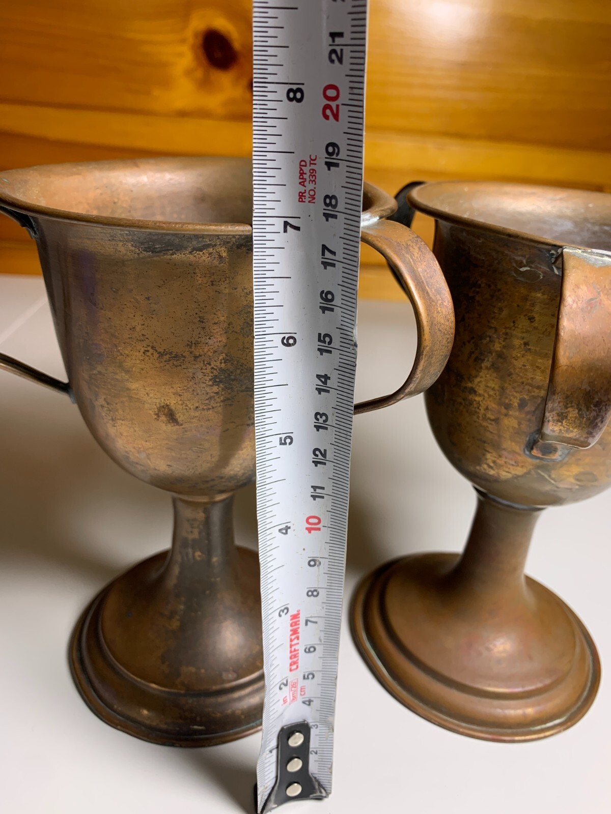 Antique Vintage Copper Cup Mug Chalice Goblet Medieval Renaissance Gothic Knight